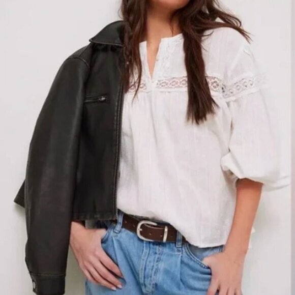 Free People Tops - Free People Ella Dot Blouse